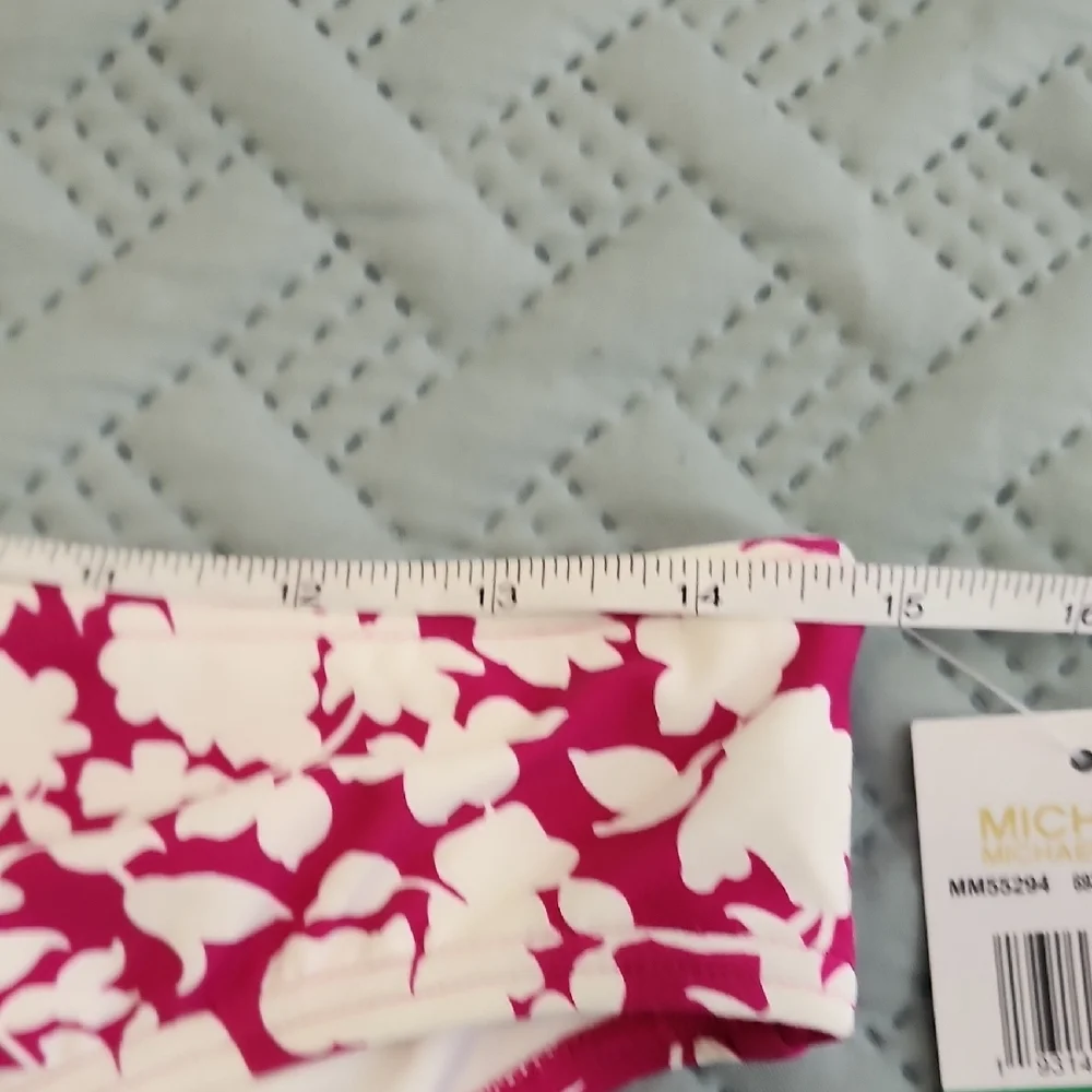 Michael Kors Bright Wild Berry Floral Bikini Bottom - Picture 6 of 6